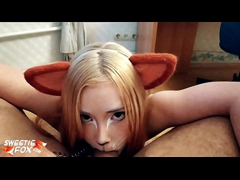 ❤️ キツネがチンポを飲み込み、口の中にザーメンを出す ❤ ジャストポルノ ❌️❤
